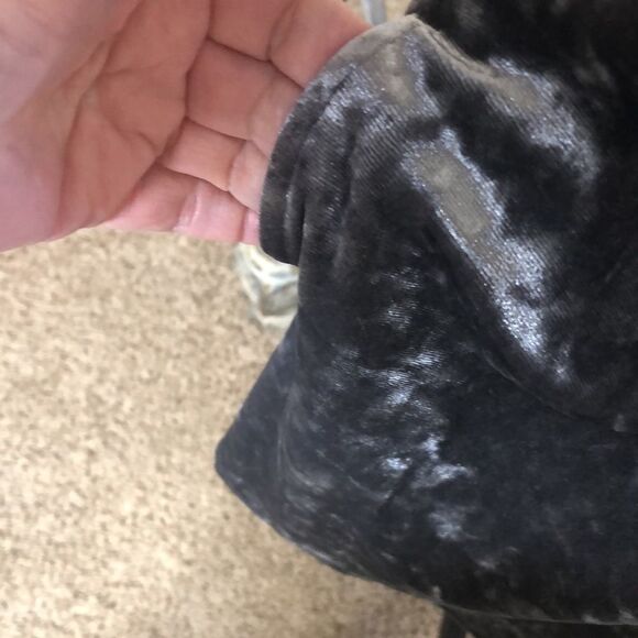 NEW Z Supply Crushed Gray Velvet Shift Dress SzM Date Night, Holiday, Occassion - Picture 6 of 13